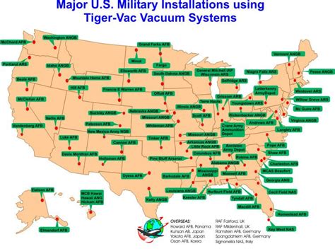 Military Bases Map USA | Printable Map Of USA