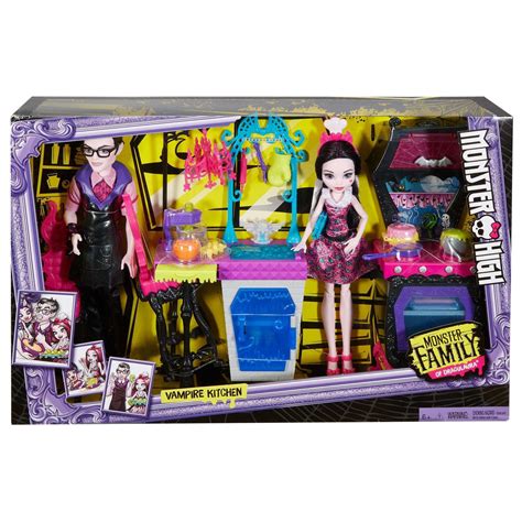 Monster High Monster Family of Draculaura Dolls Kitchen Play Set ...