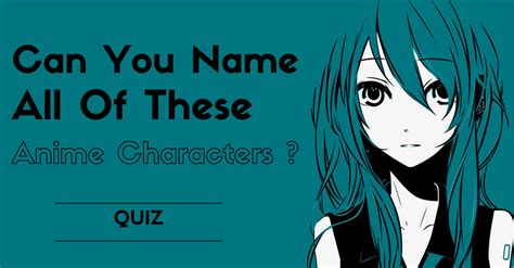 Can You Name All Of The Anime Characters? | Quiz Social