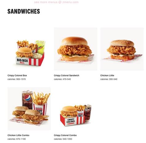 Online Menu of KFC Restaurant, Urbana, Ohio, 43078 - Zmenu