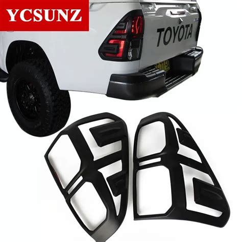 2016 2017 Black For Toyota Hilux SR5 2016 Accessories rear Light Cover ...