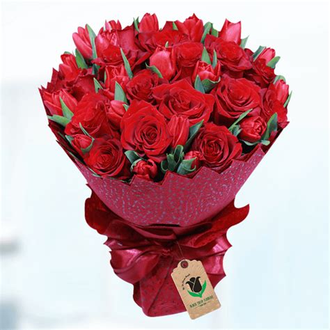 The Best Red Tulip flower bouquet In Bangalore | Black tulip Flowers