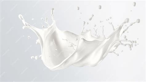 Premium Photo | White milk splash isolated on grey background White ...