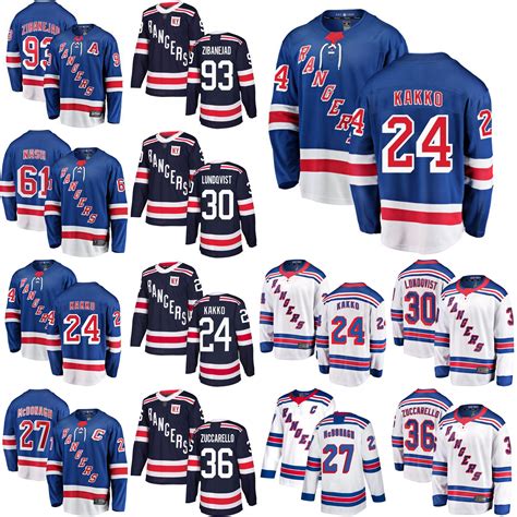 2020 New York Rangers Ice Hockey Jerseys 10 Artemi Panarin Jersey 27 ...