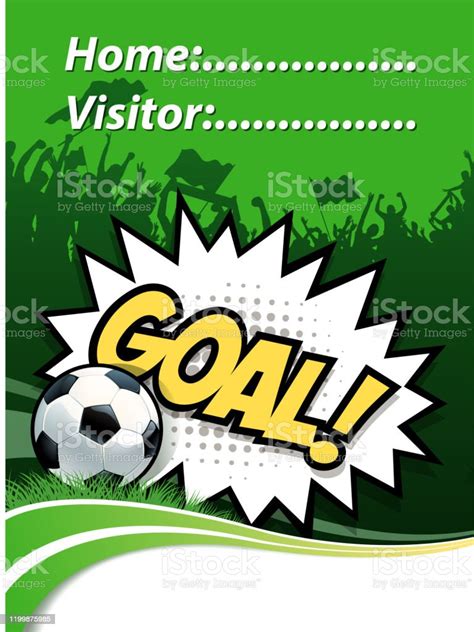 Soccer Final Goal Sign Stock Illustration - Download Image Now - Aerial ...