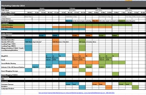 Free download Marketing Calendar Template programs - helperha