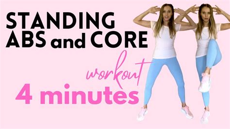 STANDING ABS WORKOUT - CORE WORKOUT - EASY TO FOLLOW AT HOME ABS ...