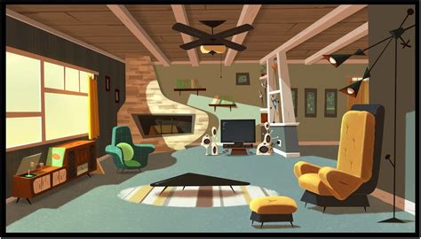 Background Living Room Painting For Animation | Environment concept art ...