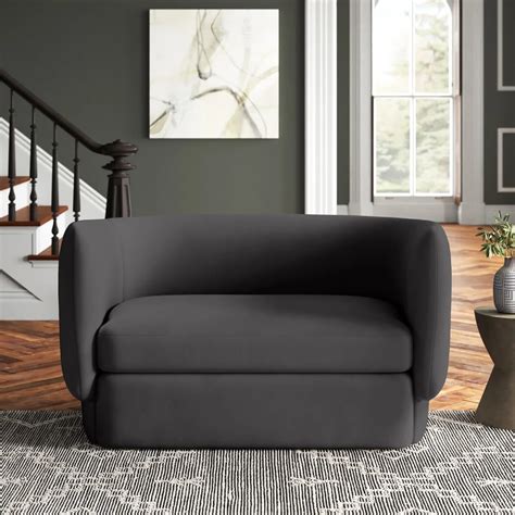 extra small black sofa with modern shape for minimalist interior decor ...