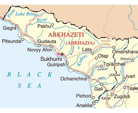 Maps of Abkhazia | Collection of maps of Abkhazia | Asia | Mapsland ...