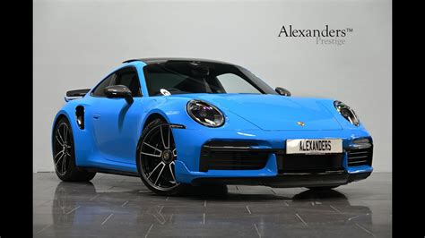 2021 (71) Porsche 911 Turbo S (992) in Shark Blue - YouTube