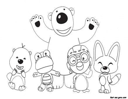 an animal family coloring page for kids