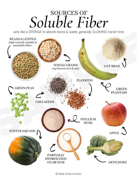 Sources of Soluble Fiber — Functional Health Research + Resources ...