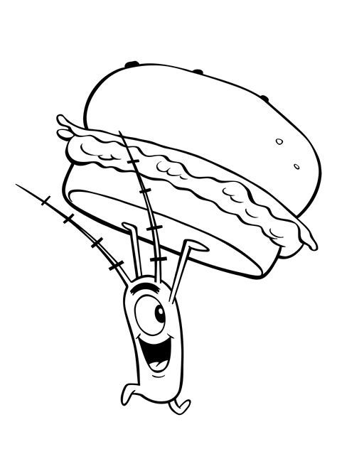 Plankton Spongebob Coloring Pages