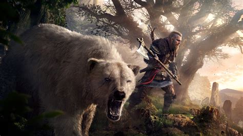 2560x1440 Eivor & Polar Bear Assassins Creed Valhalla 1440P Resolution ...