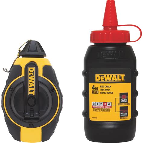 DEWALT DWHT47374L Chalk Line Reel,Red,Ergonomic,Ratio 3:1 - Walmart.com ...