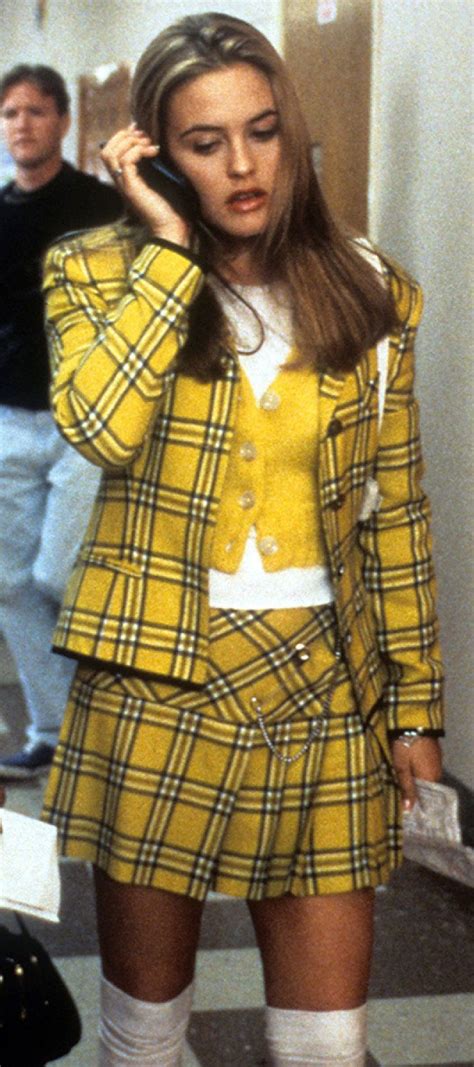 Cher wears a yellow plaid suit by Jean-Paul Gaultier #Clueless ...