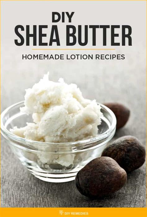 DIY Shea Butter Homemade Lotion Recipes