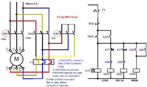 Star Delta Control Circuit Diagram