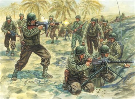 Italeri 1/72 2Nd Ww American Infantry Plastic Model Figures