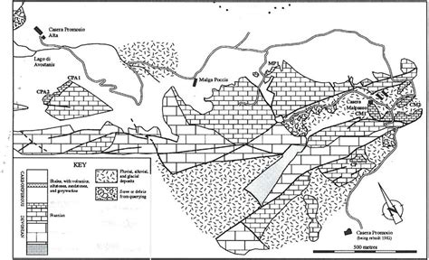 Geology of Pramosio, Carnic Alps (Italy). | Download Scientific Diagram