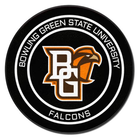 FanMats® 11852 - Bowling Green State University Logo on Hockey Puck Mat