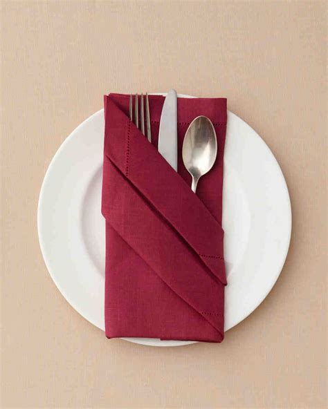 7 Ways to Fold a Table Napkin for Your Big Day and Every Day | Martha ...