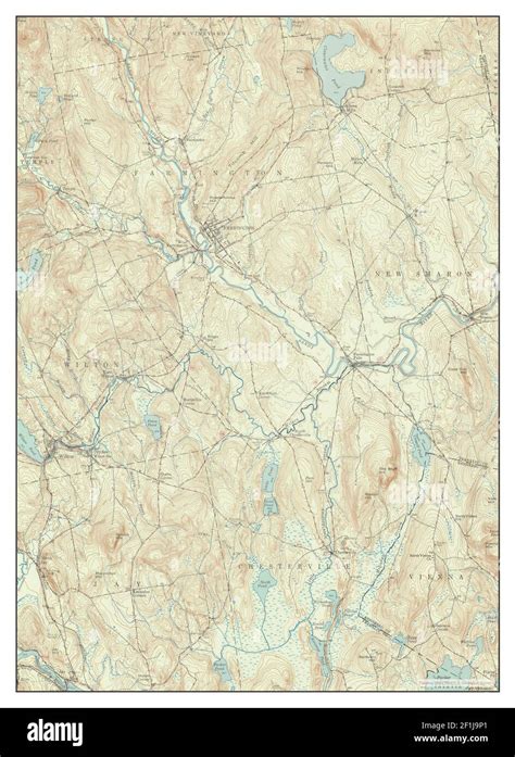 Farmington maine map Cut Out Stock Images & Pictures - Alamy