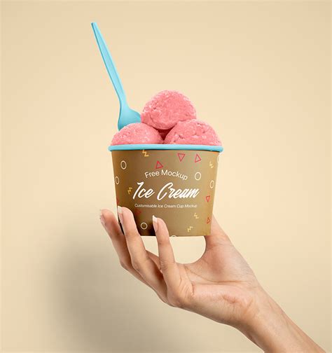 Freebie : Special Summer Ice Cream Cup PSD Mockup | Freebies | Ice ...