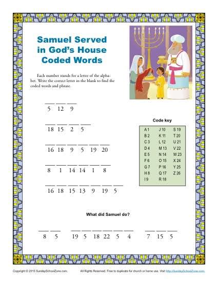 Free, Printable Bible Activities for Children - Children's Bible ...