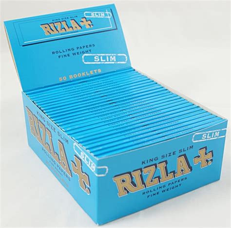 Rizla Tobbaco Blue King Size Slim Rolling Papers - 50 Booklets