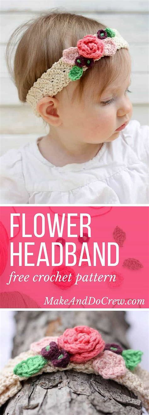 Free-crochet-flower-headband-pattern » Make & Do Crew