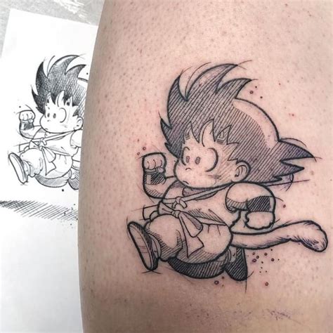 Dragon ball tattoo oficial🐉 on Instagram: “Goku Kid TATTOO ( DRAGON ...