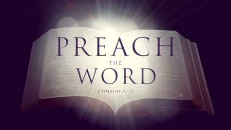 Preach the Word (2 Timothy 4:1-5) - YouTube