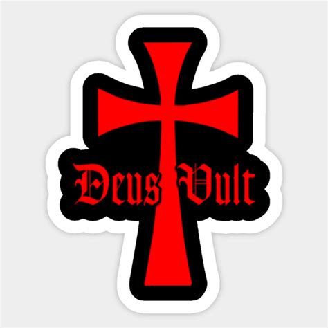 Deus Vult - Deus Vult - Sticker | TeePublic