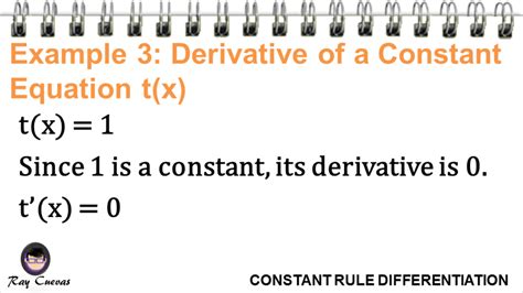 The Derivative of a Constant (With Examples) - Owlcation