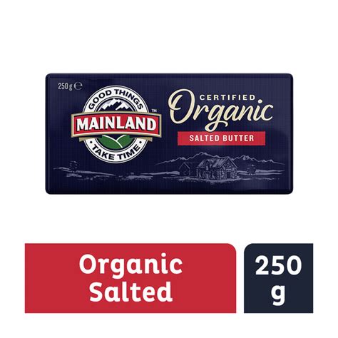 Buy Mainland Organic Salted Butter 250g | Coles