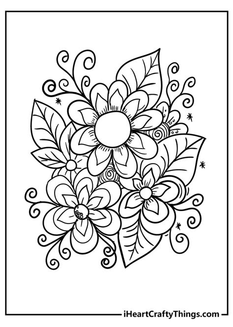 Floral Pattern Coloring Pages