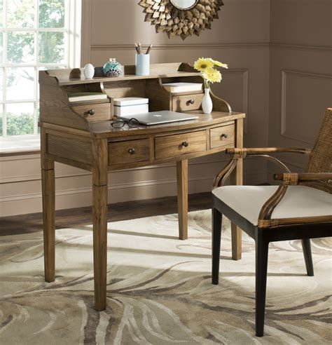 Safavieh Landon Solid Contemporary 5 Drawer Writing Desk - Walmart.com