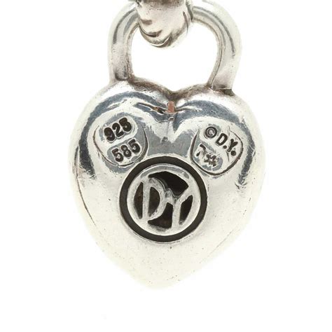 David Yurman Sterling Silver and 14K Yellow Gold Heart Pendant | EBTH