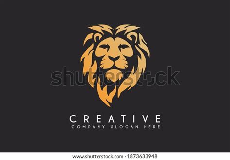 Lion Vector Logo Design Isolated On Stock Vector (Royalty Free ...