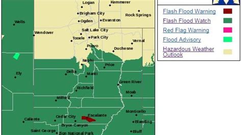 Moisture moves into Utah, flash flood watch issued