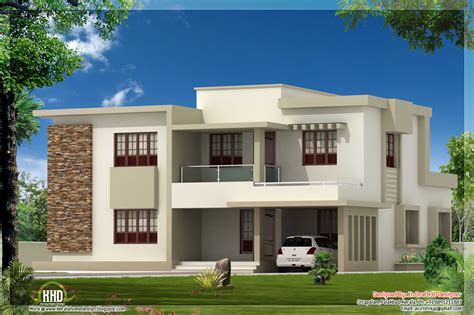 4 Bedroom contemporary flat roof home design - Kerala Home Design and ...