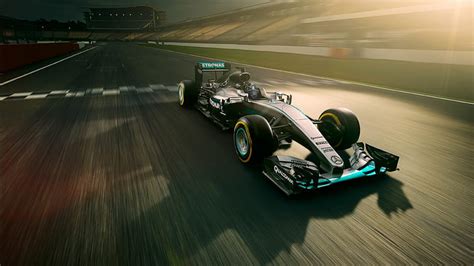 HD wallpaper: green and gray Formula 1 car, Mercedes AMG Petronas, Nico ...