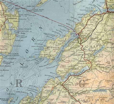 un millón Desacuerdo Derechos de autor oban scotland map diccionario ...