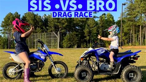 Kids MX vs ATV | Yamaha Raptor 90 & TT-R 110 - YouTube