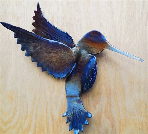 Colorful Metal Hummingbird Wall Art - Etsy