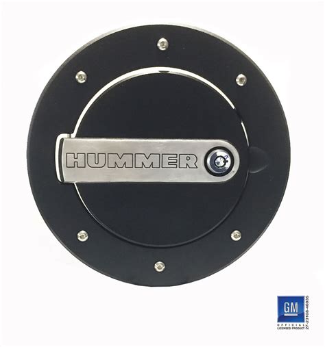 DefenderWorx 03-09 Hummer H2 LOCKING FUEL DOOR - Black Two Tone: Hummer ...