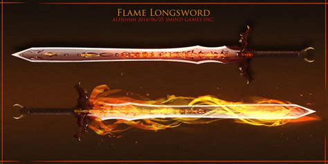 Flame sword by Bing0ne on DeviantArt