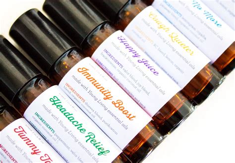 Roller Bottle Labels | Essential oil roller bottle labels, Essential ...